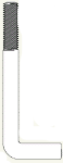 L concrete foundation anchor bolt