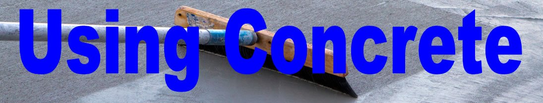 Using concrete website banner