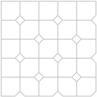 Hexed paver & concrete stone; design, pattern, layout