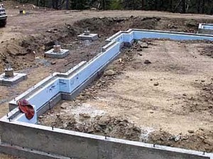 poured concrete foundation