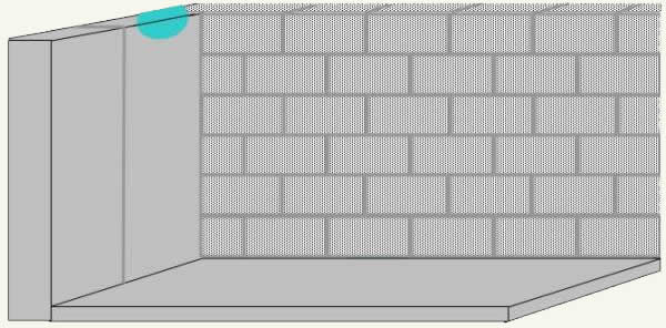 Water seepage over top of foundation