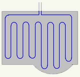 Positioning of radiant heating cables in concrete slab
