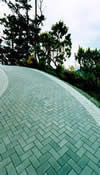 Driveway with paving stones