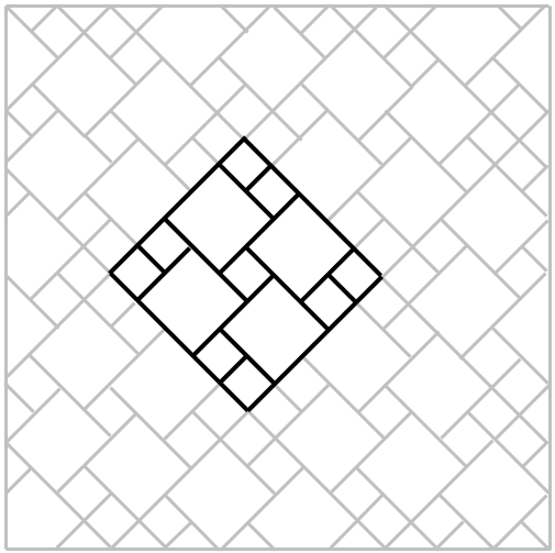 Pinwheel paver or concrete stone design, pattern, layout