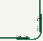 using rebar in a corner