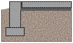 slab on grade with independent foundation