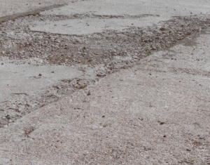 Concrete pad spalling