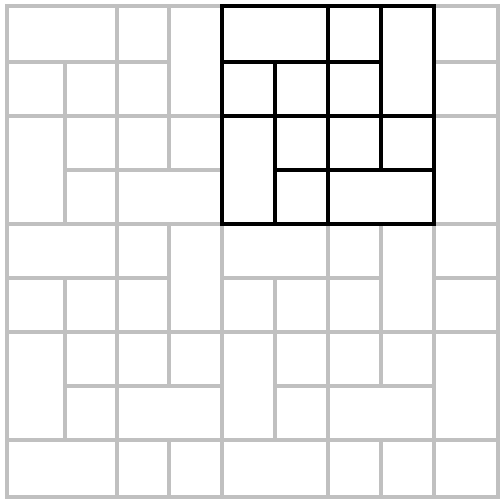 Squares & Rectangles paver or concrete stone design, pattern, layout