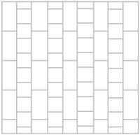 Walkway Vertical paver & concrete stone; design, pattern, layout