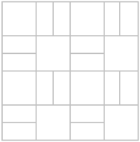 Woven Rattan Horizontal paver & concrete stone; design, pattern, layout